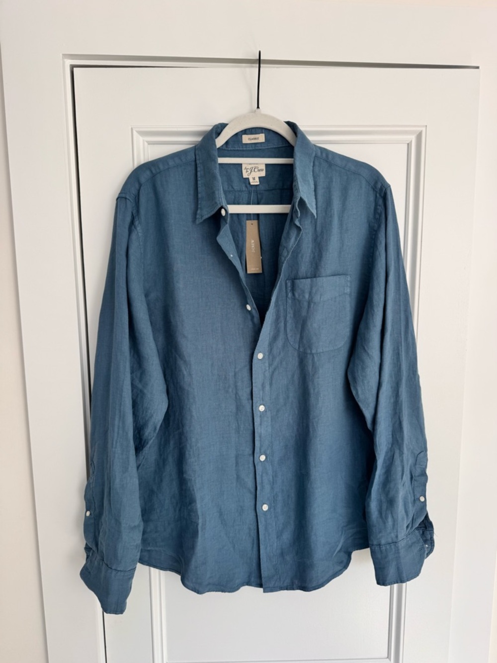 NWT J Crew Linen Button-Down Shirt